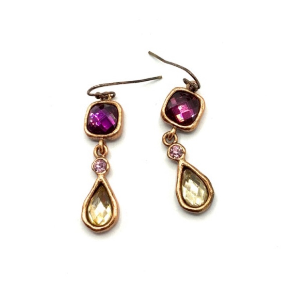 074)LIA SOPHIA Victorian/Persian style drop earrings